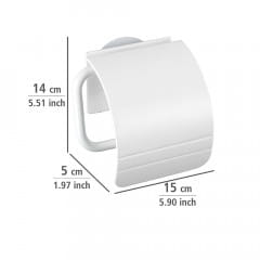 Wenko Toilettenpapierhalter Mit Deckel Static-Loc®osimo Weiß