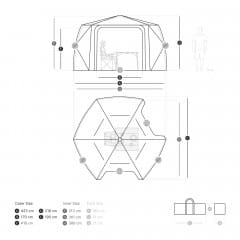 qeedo Quick Hub Hex Pavillon - Quick Up