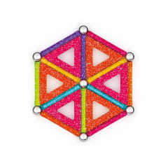 Geomag Glitter Panels Recycled 35 Magnet Baukasten