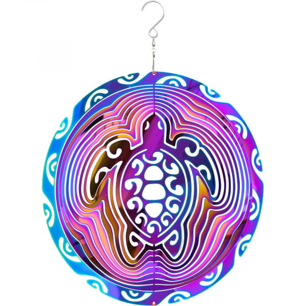 Kinetic Art 3D Vibrant Turtle Windspiel