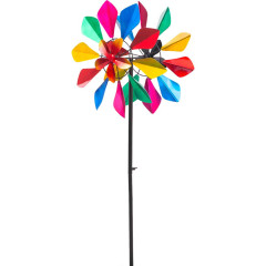 Kinetic Art Multi-colored Flower Duett Windspiel