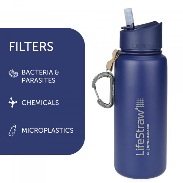 LifeStraw Go Stainless Steel Trinkflasche &amp; Wasserfilter