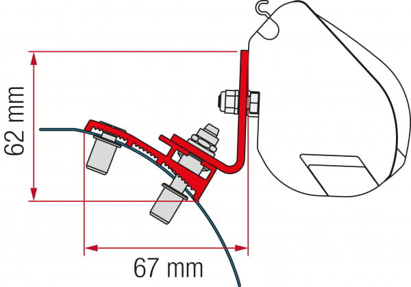 Fiamma Adapterkit 2-Tlg. Psa F35 Ab 2016