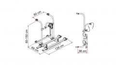 Fiamma Fahrradträger Carry Bike Pro, Aluminium