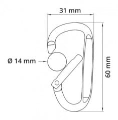 Origin Outdoors Zubehörkarabiner