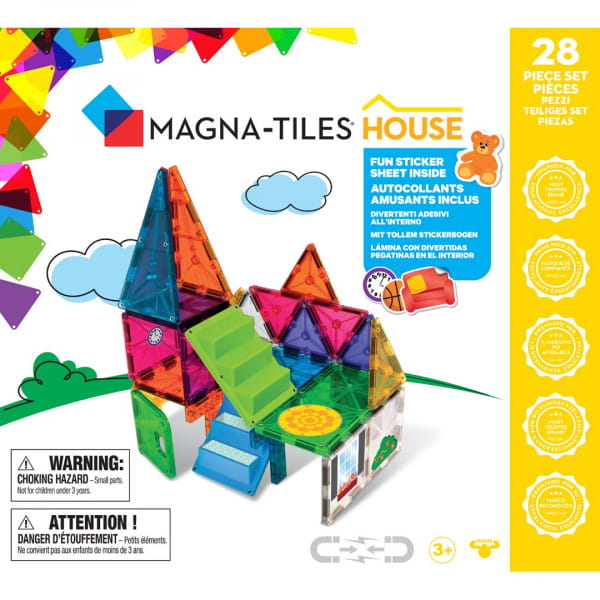 MAGNA TILES® 28-teiliges Set House Magnet Baukasten