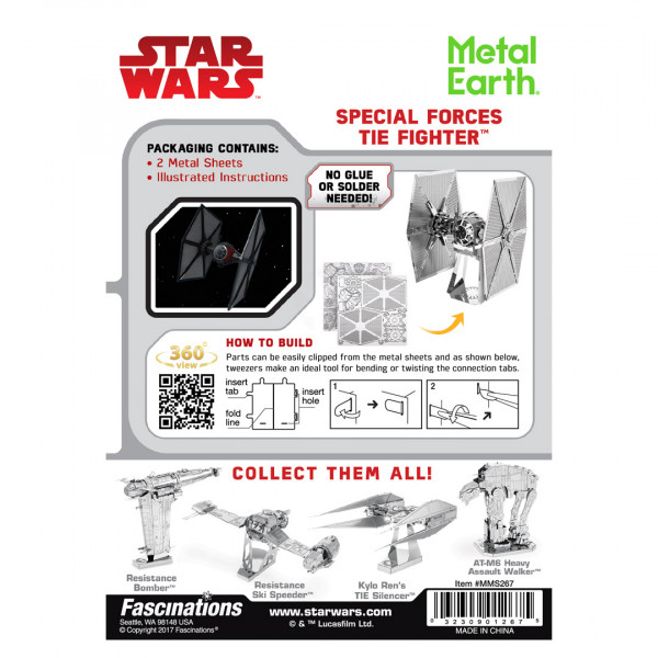 STAR WARS EP 7 Special Forces TIE Fighter™ 3D Metall Bausatz