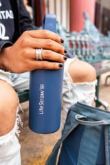 LifeStraw Go Steel 650ml Trinkflasche &amp; Wasserfilter