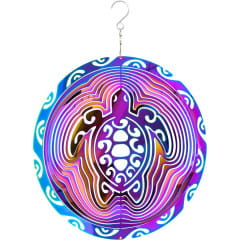 Kinetic Art 3D Vibrant Turtle Windspiel