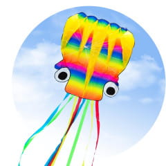 HQ Rainbow Octopus L Kinderdrachen