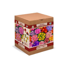 Wooden City Wooden Puzzle Blooming Flowers L Puzzle Holz
