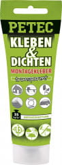 Petec Montagekleber Kleben & Dichten, 80 G, Transparent
