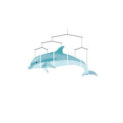 HQ Ocean Mobiles Dolphin Windspiel