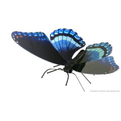 Metal Earth Butterfly Spotted Purple Modellbau Metall