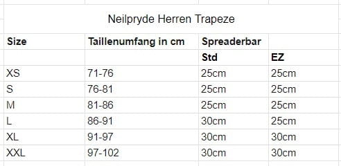 Neilpryde Race Seat Windsurftrapez