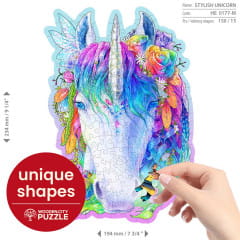 Wooden City Stylish Unicorn Holzpuzzle