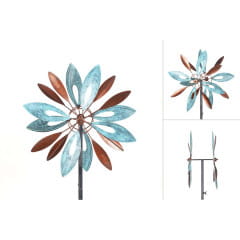 Kinetic Art Copper Flower Duett Windspiel