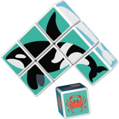 Geomag Magicube Printed Sea Animals + Cards 11 pcs Magnet Baukasten
