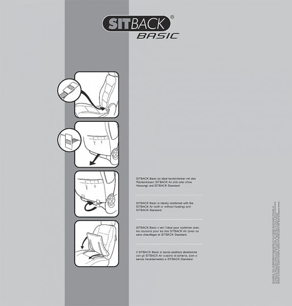 Sitback Keilkissen Basic Schwarz