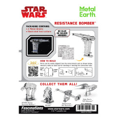 STAR WARS EP 8 - Resistance Bomber 3D Metall Bausatz