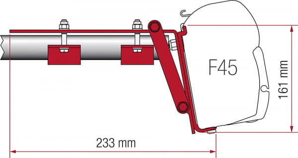 Fiamma Adapter Roof Rail