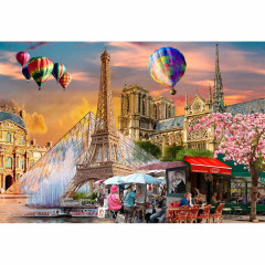 Wooden City Wooden Puzzle Spring in Paris XL Puzzle Holz