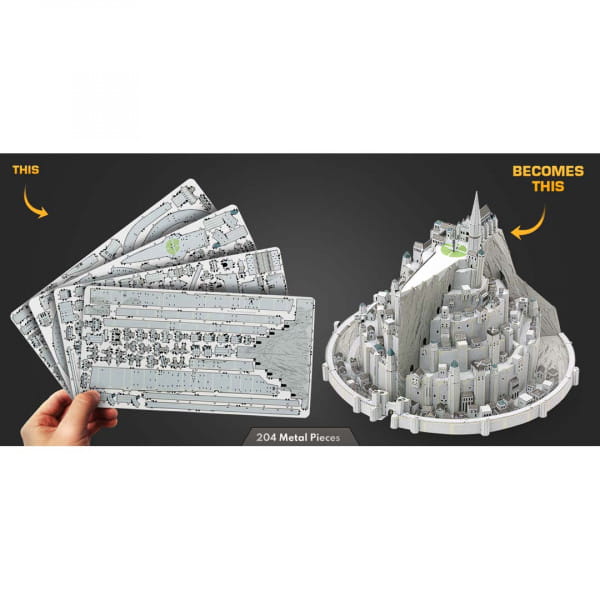 Metal Earth Premium Series Herr der Ringe Minas Tirith Modellbau Metall