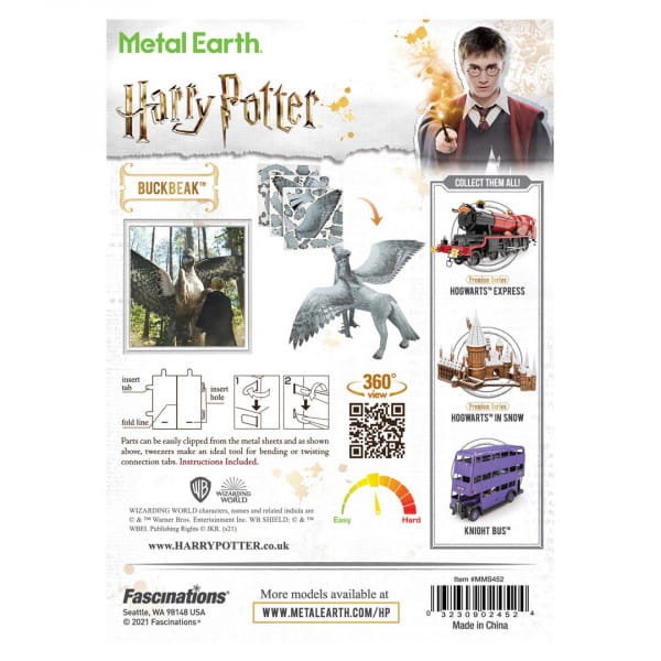 Metal Earth Harry Potter Buckbeak Hippogreif Metall Modellbau