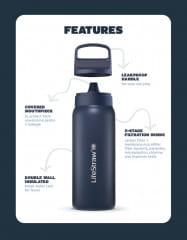 LifeStraw Go Steel 530ml Trinkflasche &amp; Wasserfilter