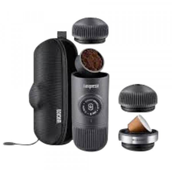 Wacaco Espressomaschine Nanopresso Tragbar Grau