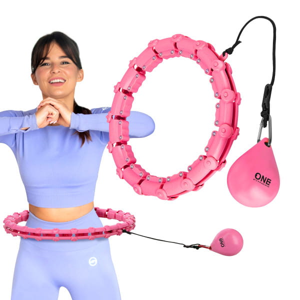 One Fitness Hula-Hoop-Reifen Mit Massagepunkten Und Schwerkraftball Nikky