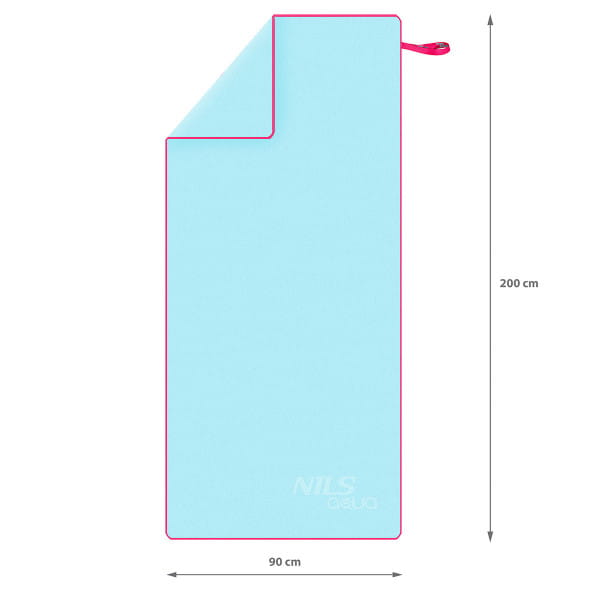 Nils Aqua 200cm Mikrofaser Handtuch