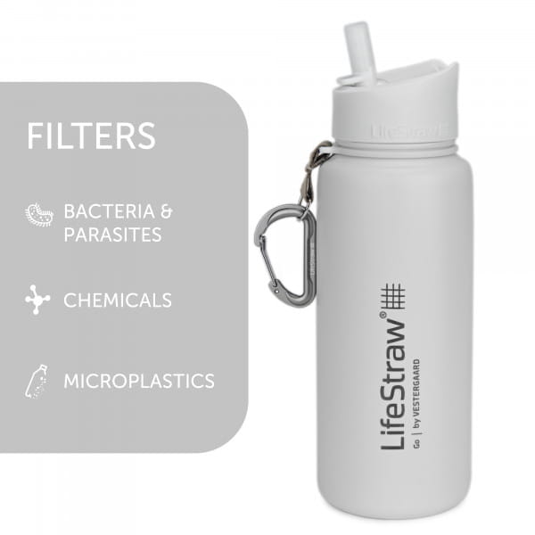 LifeStraw Go Stainless Steel Trinkflasche &amp; Wasserfilter