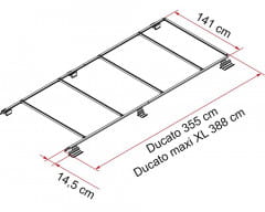 Fiamma Dachträger Roof-Rail Ducato H2, Ab 06/2006