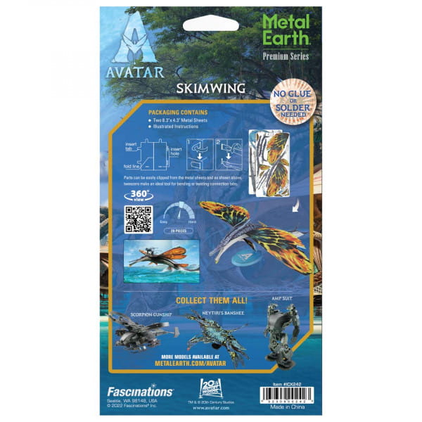 Metal Earth Premium Series Avatar 2 Skimwing Modellbau Metall